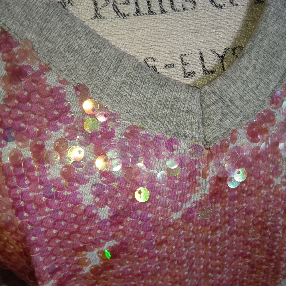 CSOS pink sequins top - Picture 4 of 5